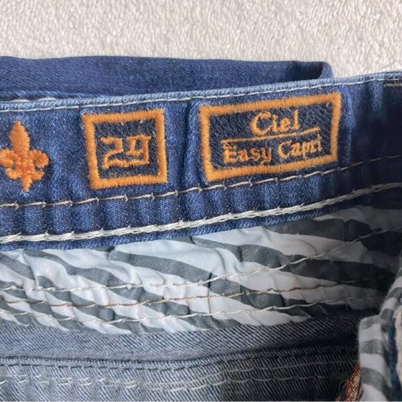 Rock Revival Ciel Easy Capri Med Wash Cropped Jeans Capri Pants 29 - Picture 4 of 15